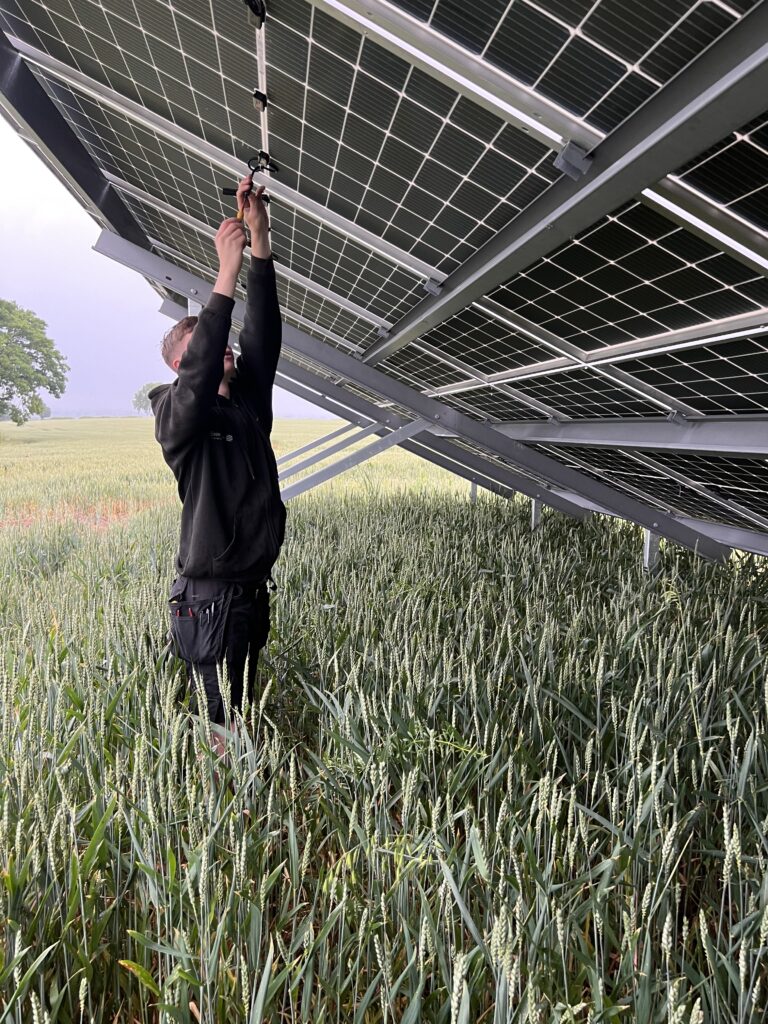 Oswestry Commercial Solar Farm 1.1MW Installation